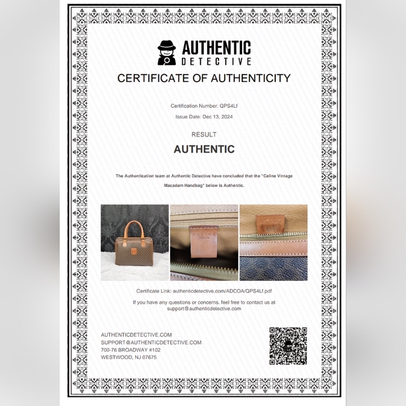 Authentic Celine Macadam Handbag -Good Condition - Picture 2 of 16